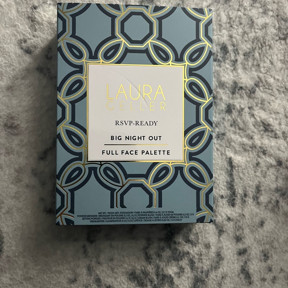 Laura Geller Full Face Palette - Light Blue & Gold Pattern